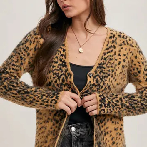 Animal print sweater