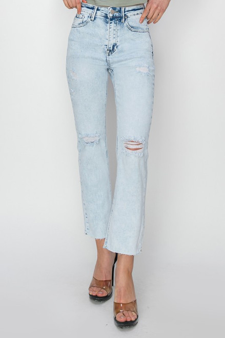 Risen High Rise Crop Slim Jeans
