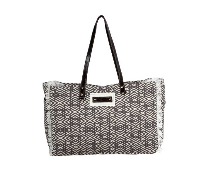 Terrence Geometric Weekender Bag