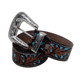 Turquoise Hand-Tooled leather belt