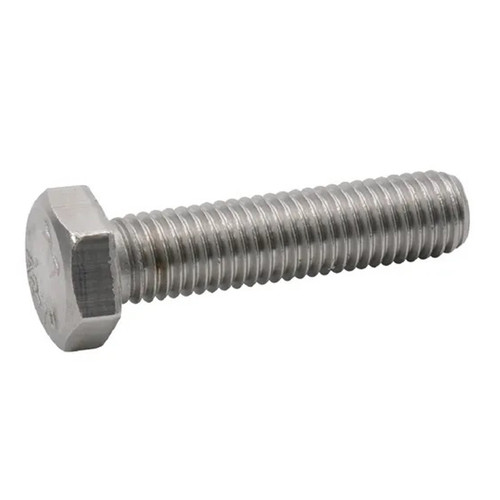 M3 x 20 DIN933 Hexagon Head Bolt Fully Threaded Set Screw Steel Zinc Plated 8.8 Strength 0.50 mm Pitch Metric Spanner 5.5 mm