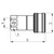 Hydraulic 3/8" BSP Standard Female Quick Release Coupling
(A) Female Thread	3/8" BSP
Flow Rate	30 Litres Per Minute
Max. Working Pressure	300 Bar
(B) Socket Length 57 mm
(D) Diameter Female Part 32 mm
(X) Wrench Size  24 mm
Shut-off System Poppet Valve Hydraulic 3/8" BSP Standard Female Quick Release Coupling
(A) Female Thread	3/8" BSP
Flow Rate	30 Litres Per Minute
Max. Working Pressure	300 Bar
(B) Socket Length 57 mm
(D) Diameter Female Part 32 mm
(X) Wrench Size  24 mm
Shut-off System Poppet Valve