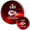 OTTB Kansas City Chiefs Bowling Ball Super Bowl 54 Champions - Red