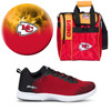 Kansas City Chiefs Ball, Bag and Shoes Mens Package