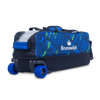 Brunswick Punisher Triple Tote Bowling Bag - Blue/Green Brunswick Punisher Triple Tote Bowling Bag - Blue/Green