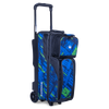 Brunswick Punisher Triple Roller Bowling Bag - Blue/Green Brunswick Punisher Triple Roller Bowling Bag - Blue/Green