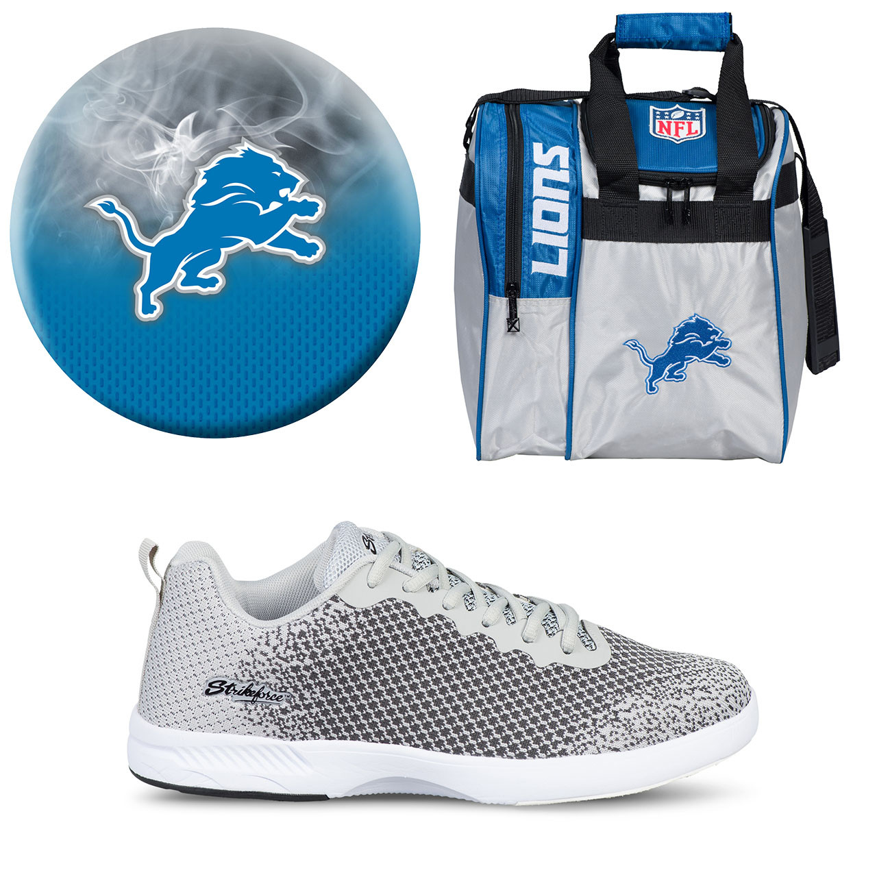 Detroit Lions Ball, Bag and Shoes Mens Package