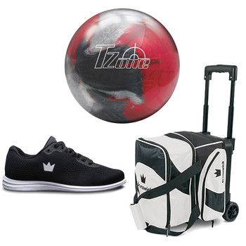 Brunswick Womens Target Zone Bowling Ball, Single Roller Bag and Shoes Package Brunswick Womens Target Zone Bowling Ball, Single Roller Bag and Shoes Package