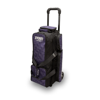 Storm Rolling Thunder 3 Ball Roller Bowling Bag - Abstract Purple/Black Storm Rolling Thunder 3 Ball Roller Bowling Bag - Abstract Purple/Black