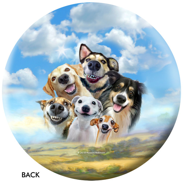 OTBB Dogs Selfie Bowling Ball