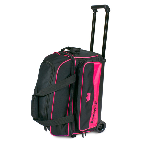 Brunswick Zone Double Roller Bowling Bag - Pink