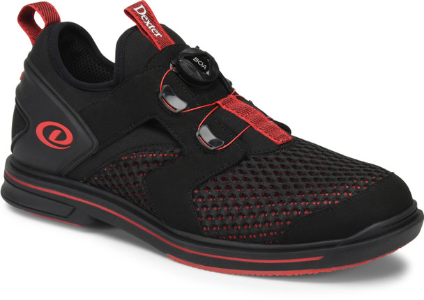 Dexter Men's Dex Lite Pro BOA Bowling Shoes - Black/Red - Right Hand Wide