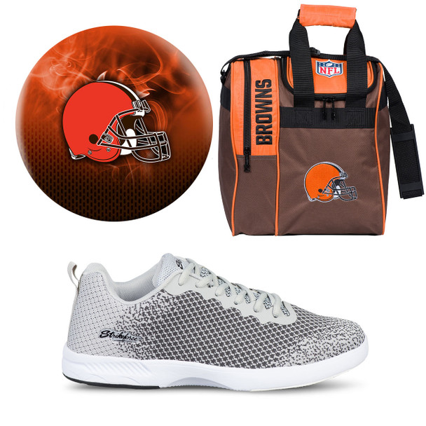 Cleveland Browns Ball, Bag and Shoes Mens Package