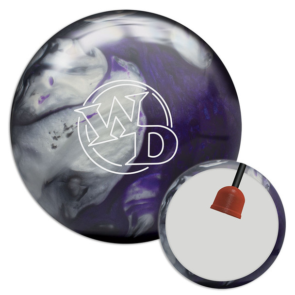 Columbia 300 White Dot Black/Purple/Silver Bowling Ball