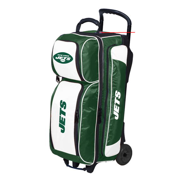 KR Strikeforce NFL New York Jets Triple Roller Bowling Bag