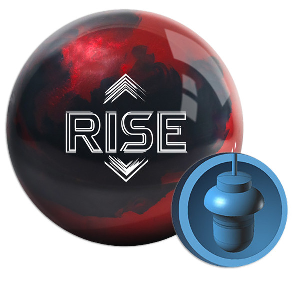KR Strikeforce Rise Pearl Bowling Ball - Red/Black Pearl