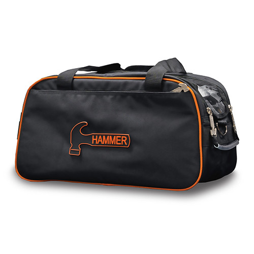 Hammer Premium Double Tote Bowling Bag - Black/Orange
