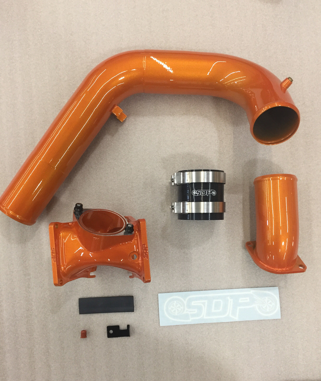 LMM Duramax Billet 3" 3in Y-bridge kit Illusion Orange SDP