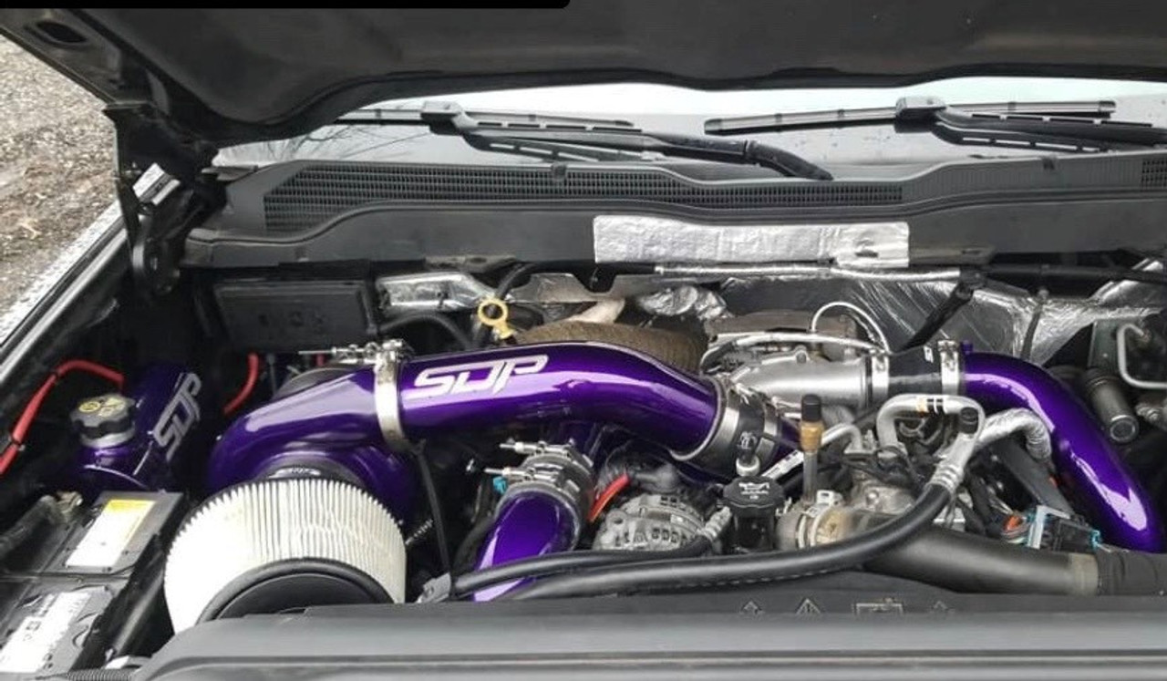 SDP twin turbo kit Duramax LML Illusion Purple compound