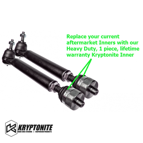 KRYPTONITE REPLACEMENT INNER TIE ROD, STOCK CENTER LINK 2011+