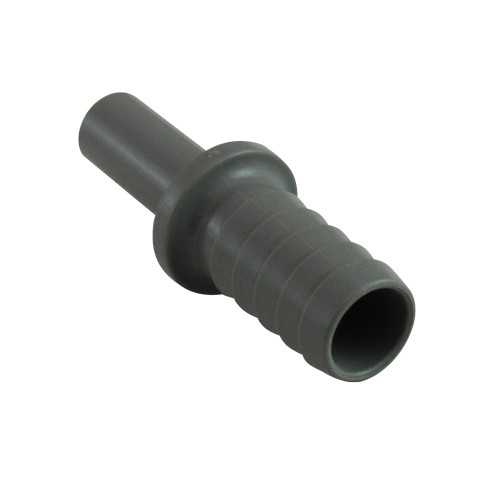 John Guest Fitting, Tube to Hose Stem 3/8''  Stem OD - 1/4'' Hose ID