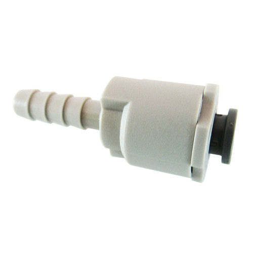 John Guest Fitting, 1/4" Superseal x 1/4" ID Barb