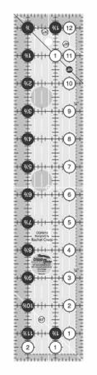 Creative Grids 6.5x12.5 Quilt Ruler at Ollie Fabrics
