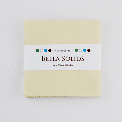 Bella Solids - Charm 5" Squares Fig Tree Cream