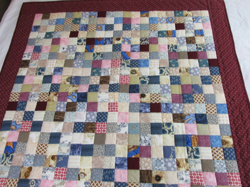 Patchwork Throw/Lap  Quilt - 50 x 52