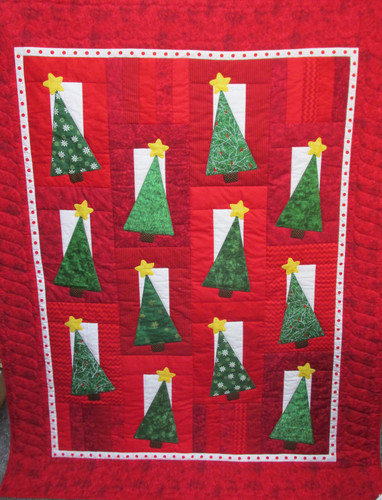Spruce It Up Throw or Lap Christmas Quilt - 54x70