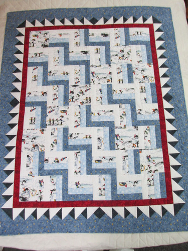 Winter Fun Throw or Lap Quilt - 50x62