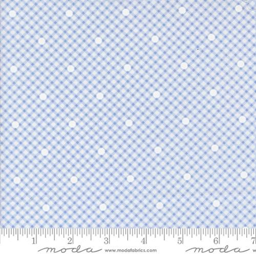 Memory Lane Blue - Gingham by Brenda Riddle for Moda