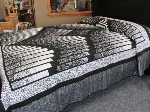 Fractured Rhapsody Quilt - 105" x  114"
