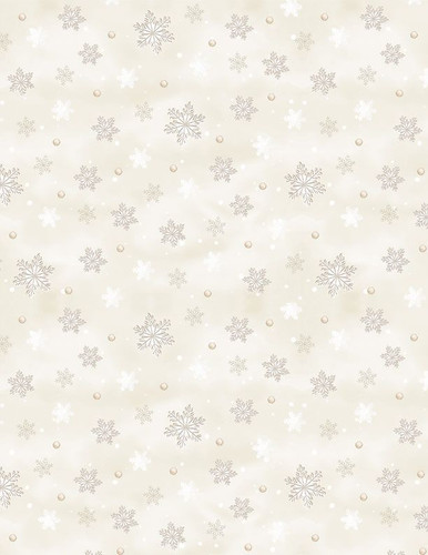 Woodland Snowmen - Snowflakes Cream - Wilmington 