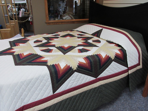 Chrysalis Star with Fan Quilt  - 103" x 114"