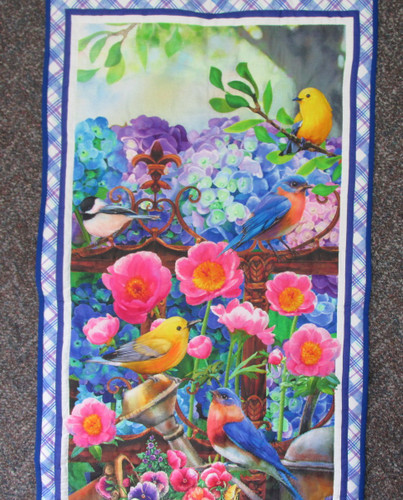Bird Panel Quilt - Wall Hanging
