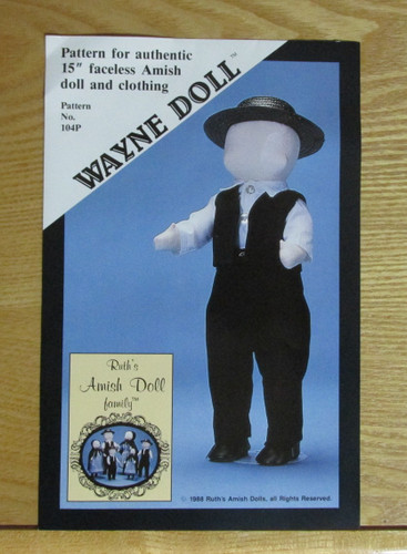 Ruth's Amish Doll Family - Wayne Doll Pattern