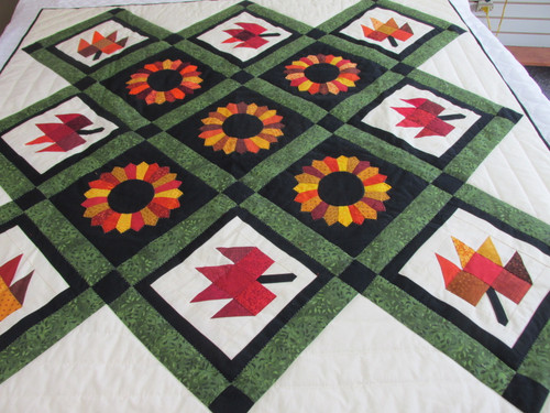 Autumn in Dresden Throw  55" x 55"