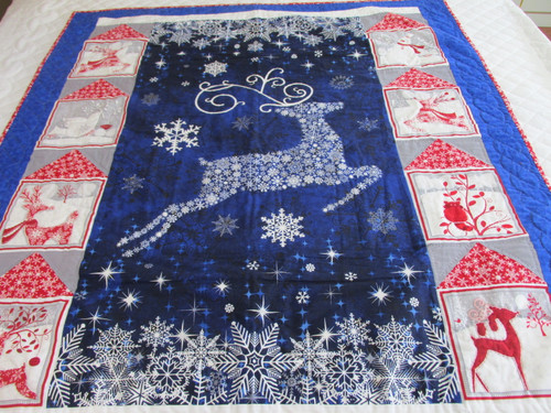 Christmas Deer Throw  44" x 48"