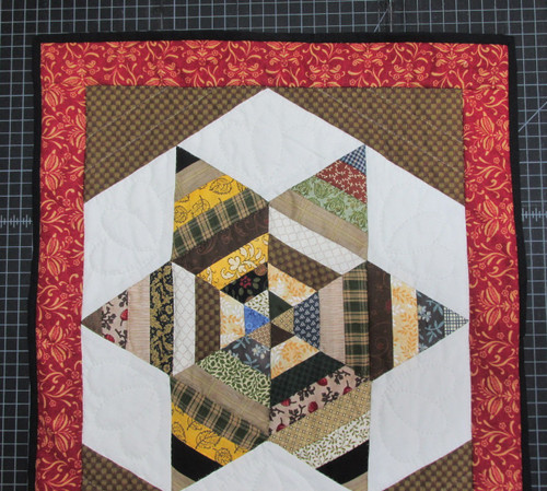 Scrappy Star of David - Wall Hanging  20" x 23"