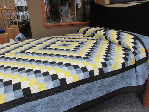 Sunshine and Shadow Quilt  -   94" x  106"
