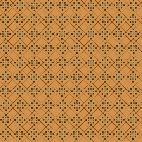Harvest Thyme - Pumpkin - Waffle Weave 