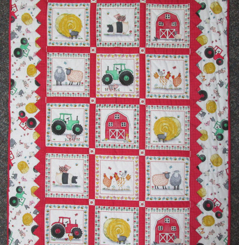 Hayday Farm Crib Quilt - 36" x  47"