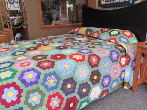 Flower Garden Quilt - 102" x 108"