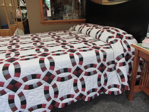 Double Wedding Ring Quilt - 104" x  115"