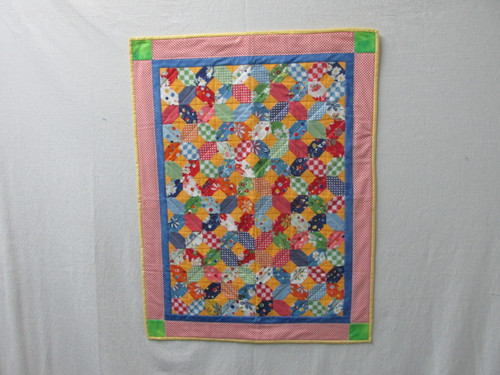 Baby 30's Prints Throw/Crib Quilt  -  24"  x  31"