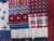 Patriotic Squares Throw or Lap Quilt - 57" x 68"