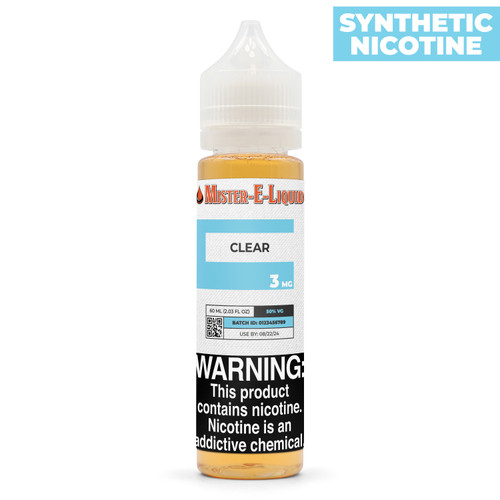 Mister-E-Liquid "Clear" Synthetic Nicotine Vape Juice