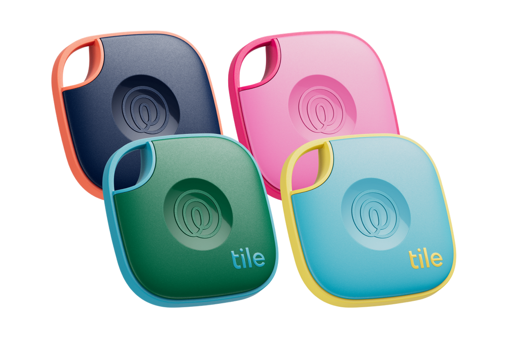 Tile Mate 4-Pack, Black | Life360 Bluetooth Tracker & SOS Alert