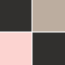 The product color of Life360 Tile 4 Pack - Blush, Slate and Black